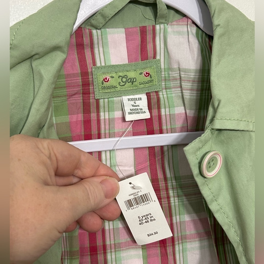 New! GAP Trench Coat Jacket - Picture 2 of 6